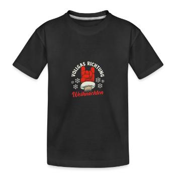 Père Noël moto Noël Noël - T-shirt bio Premium Enfant - noir - Devant