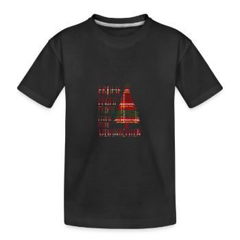 Santa Claus Christmas presents - Kids' Premium Organic T-Shirt - black - Front