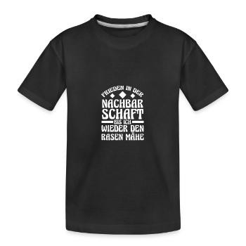 Nachbarschaft Bester Nachbar - Kinder Premium Bio T-Shirt - Schwarz - Vorne