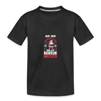 Santa Claus Naughty Christmas - Kids' Premium Organic T-Shirt - black - Front