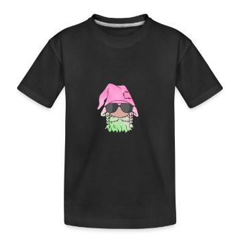 Weihnachten Weihnachtswichtel Weihnachtsgnom - Kinder Premium Bio T-Shirt - Schwarz - Vorne