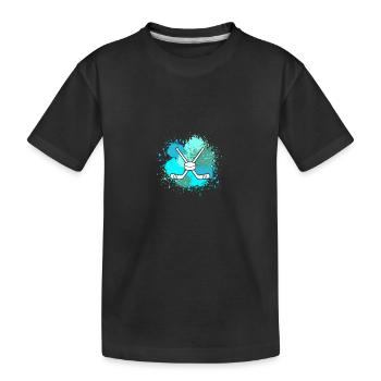 Joueurs de hockey sur glace Hockey sur glace - T-shirt bio Premium Enfant - noir - Devant