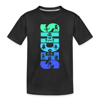 Geburtstag Kinder 6 Jahre alt Robotik Roboter - Kinder Premium Bio T-Shirt - Schwarz - Vorne