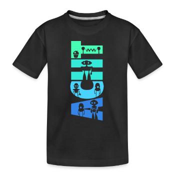 Geburtstag Kinder 8 Jahre alt Robotik Roboter - Kinder Premium Bio T-Shirt - Schwarz - Vorne