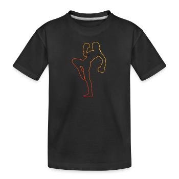Kickboxing Kickboxing Boxe masculine Kickboxing - T-shirt bio Premium Enfant - noir - Devant