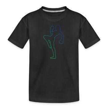 Kickboxing Kickboxing Boxe féminine Kickboxing - T-shirt bio Premium Enfant - noir - Devant