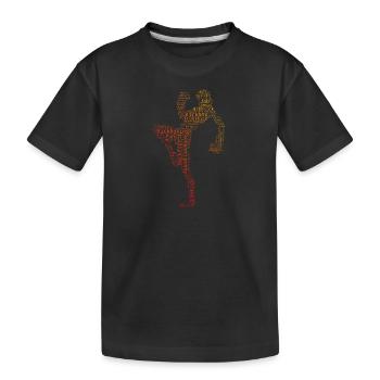 Kickboxing Kickboxer Boxing Hommes - T-shirt bio Premium Enfant - noir - Devant