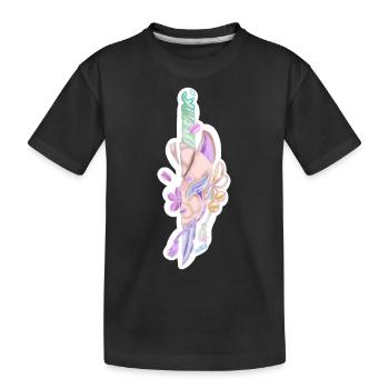 Kawaii Messer 🔪 - Kinder Premium Bio T-Shirt - Schwarz - Vorne