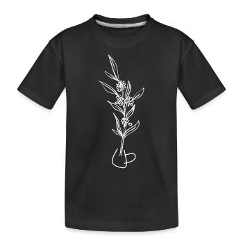 Florist Blume Pflanze Natur Gärtner - Kinder Premium Bio T-Shirt - Schwarz - Vorne