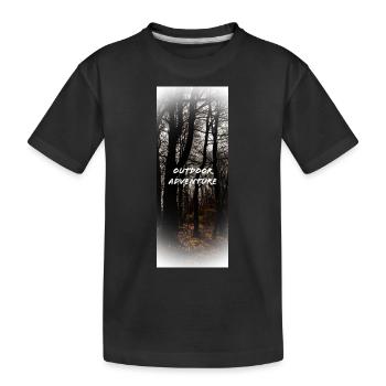 Outdoor Adventure - Kinder Premium Bio T-Shirt - Schwarz - Vorne