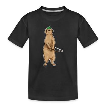 Arc de suricate Archer - T-shirt bio Premium Enfant - noir - Devant