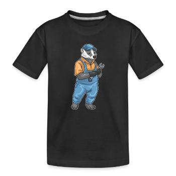 Atelier de clés mécaniques Badger - T-shirt bio Premium Enfant - noir - Devant