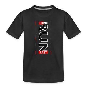 Think Fast RUN Sportif wear - T-shirt bio Premium Enfant - noir - Devant