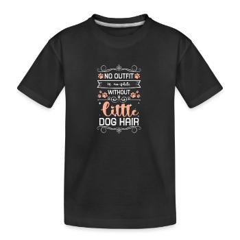 Amoureux des chiens Dog Love École de chiens - T-shirt bio Premium Enfant - noir - Devant
