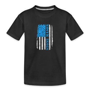 Stonemason Profession Craft Guild Coat of Arms - Kids' Premium Organic T-Shirt - black - Front