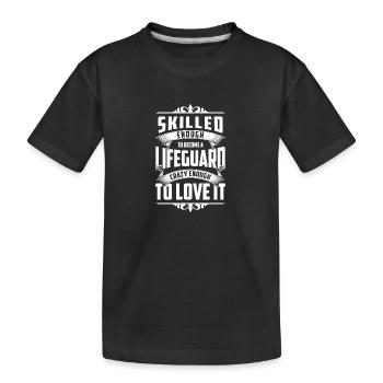 Lifeguard Lifebuoy Beach Water sports - Kids' Premium Organic T-Shirt - black - Front