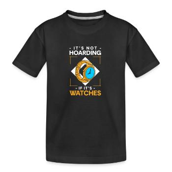 Horloger horloger - T-shirt bio Premium Enfant - noir - Devant