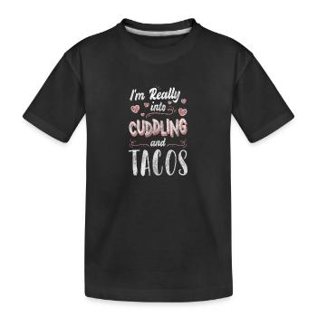 Partenaire relationnel Tendresse câline - T-shirt bio Premium Enfant - noir - Devant