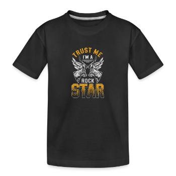 Rock Music Music Musicians Rock and Roll - Kids' Premium Organic T-Shirt - black - Front