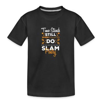 Poésie Slam Poème Littérature Rédacteur - T-shirt bio Premium Enfant - noir - Devant
