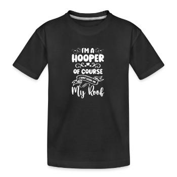 training fitnessreifen - Kinder Premium Bio T-Shirt - Schwarz - Vorne