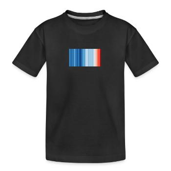 Klimawandel - Show your stripes - Kinder Premium Bio T-Shirt - Schwarz - Vorne