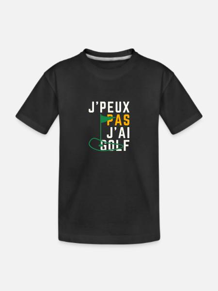 J peux pas j ai Golf - Børne premium T-shirt økologisk - sort