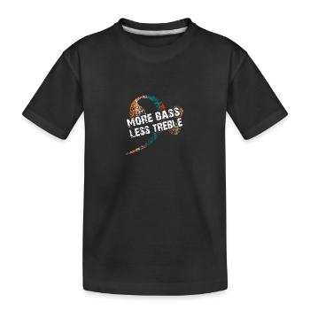 Plus Bass Please Clé de fa pour bassistes - T-shirt bio Premium Enfant - noir - Devant