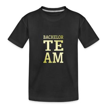 Bachelor Team Bachelor Party - Kids' Premium Organic T-Shirt - black - Front