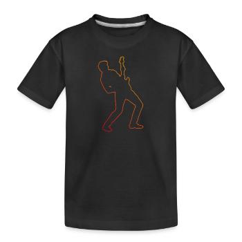Guitare électrique Hommes Guitare électrique Femmes Guitariste - T-shirt bio Premium Enfant - noir - Devant