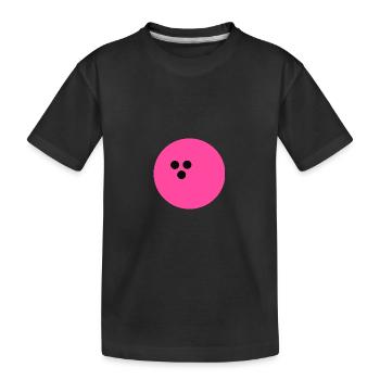 Boule de bowling, Bowling - T-shirt bio Premium Enfant - noir - Devant