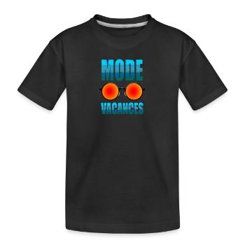 Mode Vacances - T-shirt bio Premium Enfant - noir - Devant