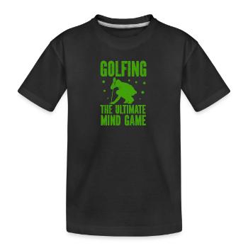 Golf - Golf Club Goldspieler Birdie Elite Luxury - T-shirt bio Premium Enfant - noir - Devant