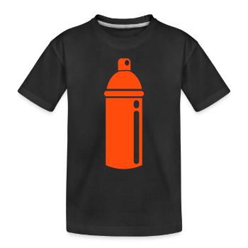 Graffiti aérosol - T-shirt bio Premium Enfant - noir - Devant