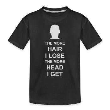 J’ai plus de tête - T-shirt bio Premium Enfant - noir - Devant