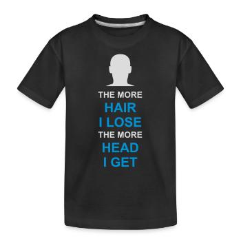 J’ai plus de tête - T-shirt bio Premium Enfant - noir - Devant