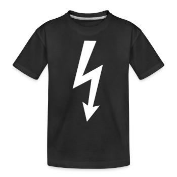 Blitz Logo - Kinder Premium Bio T-Shirt - Schwarz - Vorne