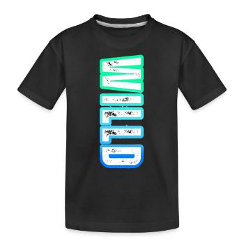 wILLd – Neon-Style und starker Wille - Kinder Premium Bio T-Shirt - Schwarz - Vorne