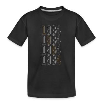 1984 Anniversaire Design - 40 ans - T-shirt bio Premium Enfant - noir - Devant
