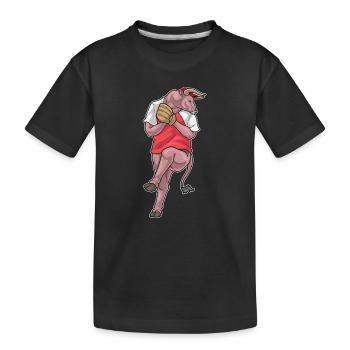 Bull Baseball Gant de baseball - T-shirt bio Premium Enfant - noir - Devant