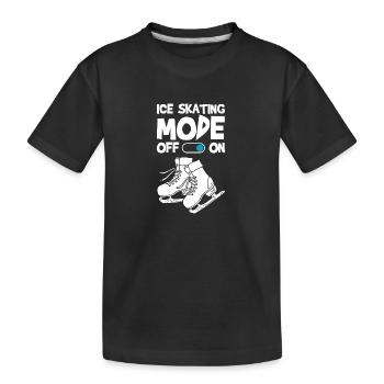 patinage sur glace Art Hobby patinoire - T-shirt bio Premium Enfant - noir - Devant