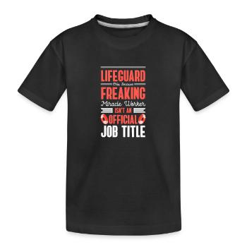 Maître-nageur piscine extérieure Sea Profession - T-shirt bio Premium Enfant - noir - Devant