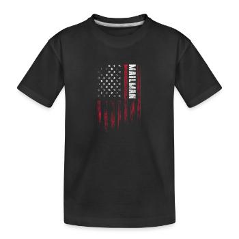 Postbote Zustellung Beruf - Kinder Premium Bio T-Shirt - Schwarz - Vorne