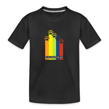 Rainpaw Rainbow Dog Paw Dog - T-shirt bio Premium Enfant - noir - Devant