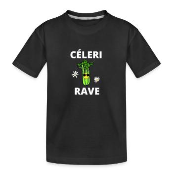 céleri rave - T-shirt bio Premium Enfant - noir - Devant