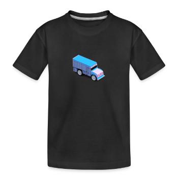 Camion CAMION Bleu - T-shirt bio Premium Enfant - noir - Devant