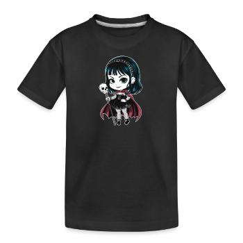Chibi Goth Girl - T-shirt bio Premium Enfant - noir - Devant