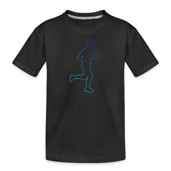 Jogging Jogging Women Running Men's Race - Kids' Premium Organic T-Shirt - black - Front