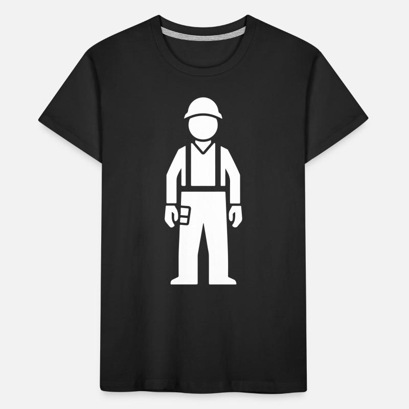 Construction Worker Icon Kids' Premium Organic T-Shirt