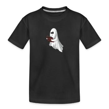 Geist - Kinder Premium Bio T-Shirt - Schwarz - Vorne